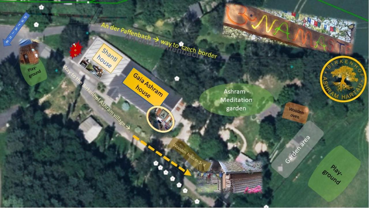Birkenhof Ashram Shanti Zimmer Lägenhet Zittau Exteriör bild